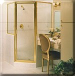 Gold 794 w/Buttress Glass Shower Door