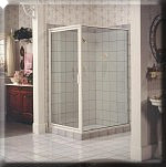 White 792 Glass Shower Door